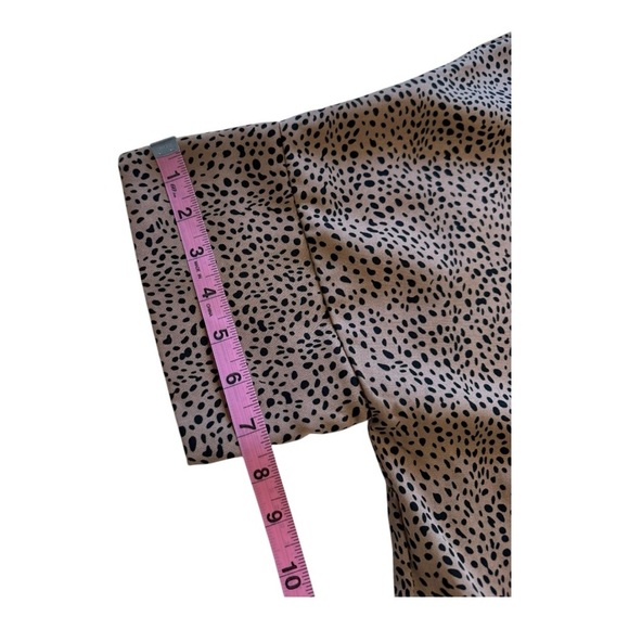 Easel Oversized Leopard Print Short Sleeve Blouse - Size Large - Picture 11 of 13